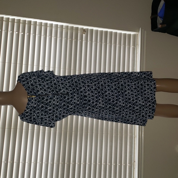 Michael Kors L artsy abstract ring print jersey knit fit & flare above knee - Picture 4 of 11